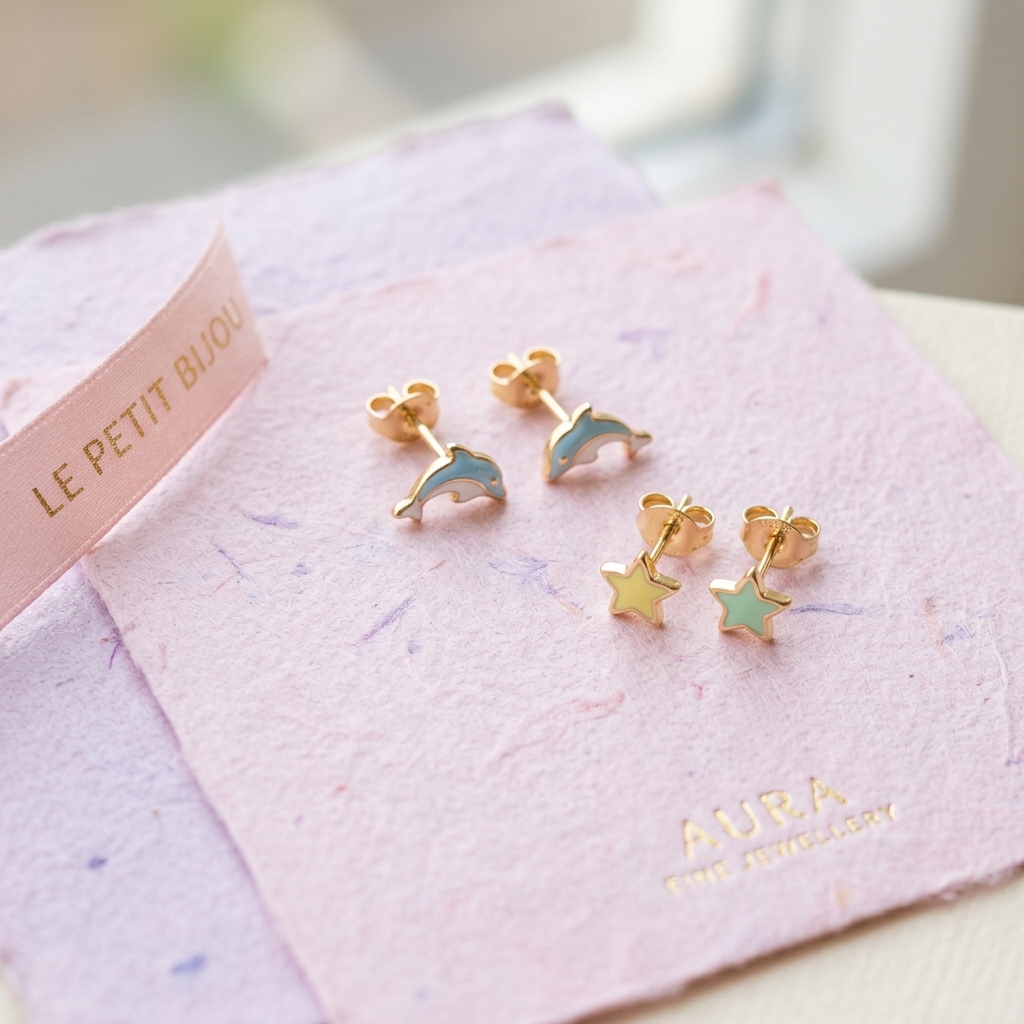 Cute Studs in 9KT Gold